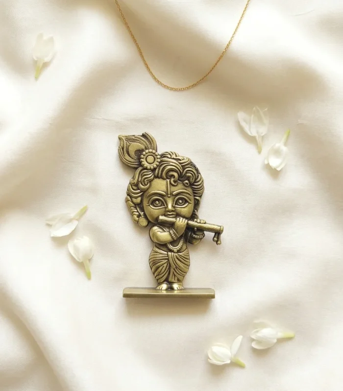 Antique Finish Little Krishna Idol