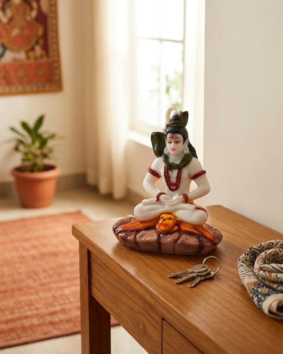 Meditating Lord Shiva Idol for Spiritual Decor | Wishbuds - Image 2