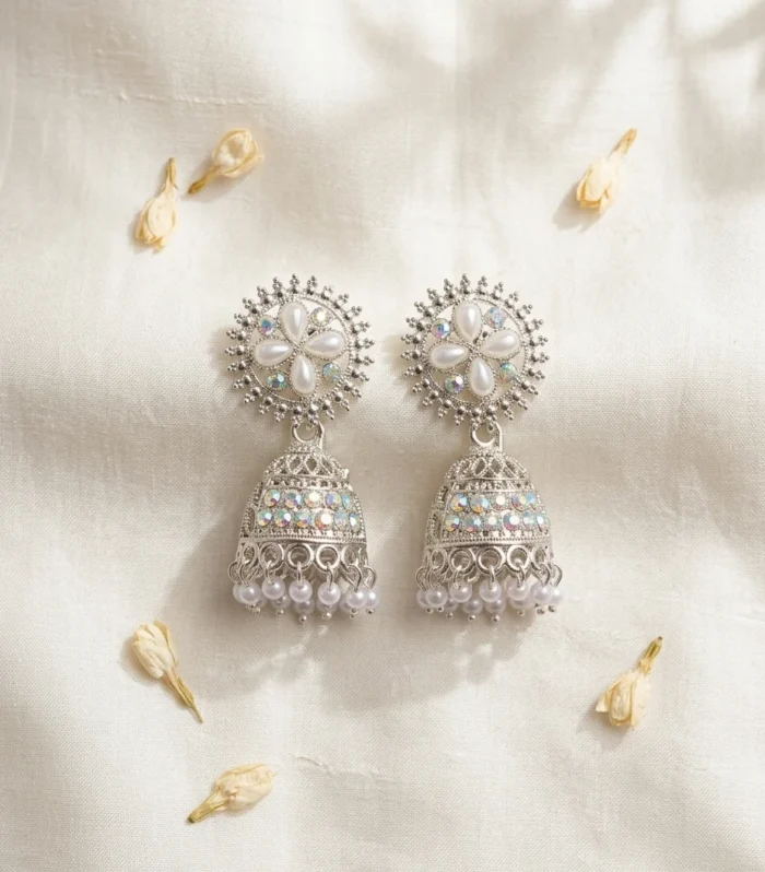 Pearl Jhumka Earrings for Women | Wishbuds